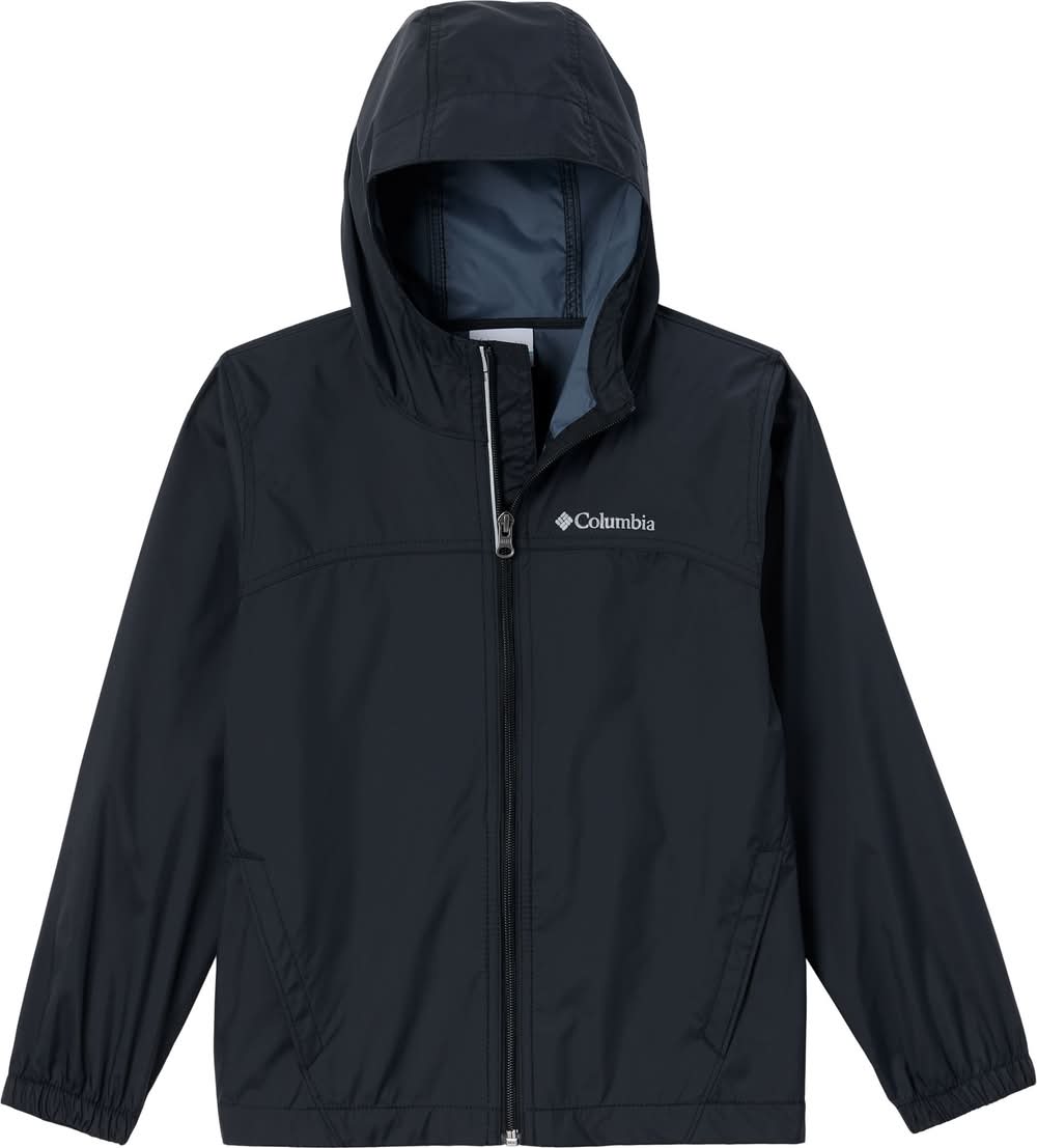 Columbia Boys' Glennaker Rain Jacket (Black, S)