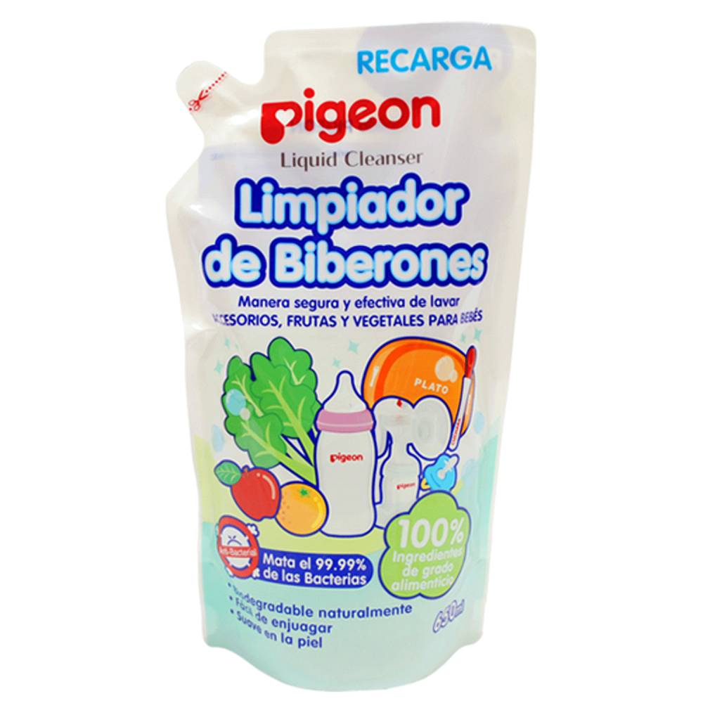 Pigeon limpiador de biberones recarga (bolsa 650 ml)