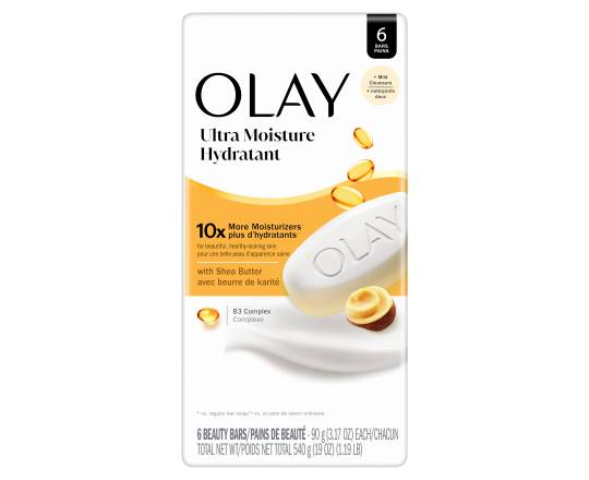 Olay Ultra Moisture Hydratant Beauty Bars (19 oz, 6 ct)
