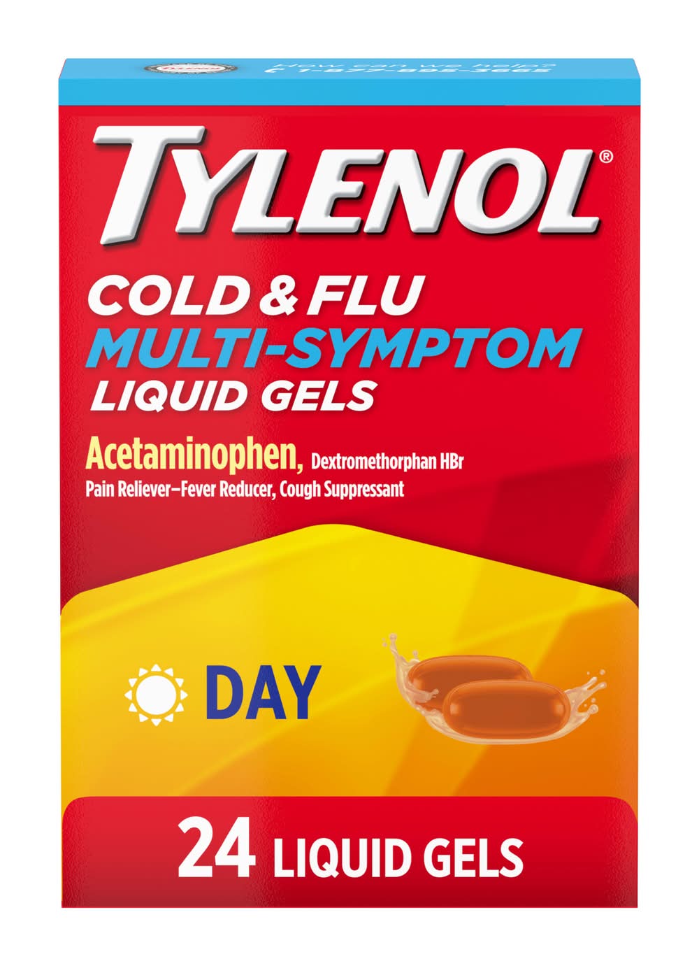 Tylenol Cold & Flu Multi-Symptom Day Liquid Gels (24 ct)
