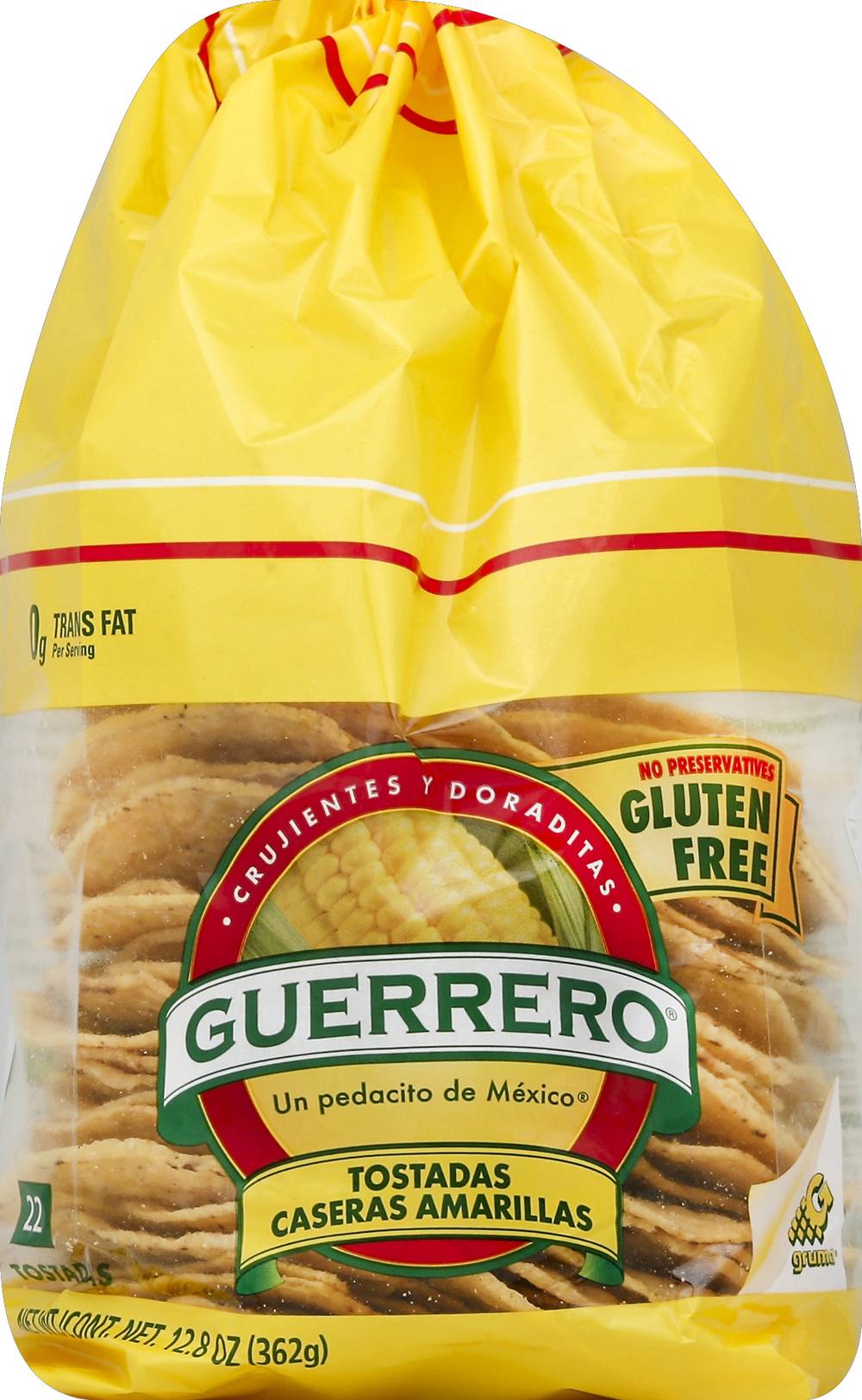 Guerrero Gluten Free Tostadas Caseras Amarillas (12.8 oz, 22 ct)