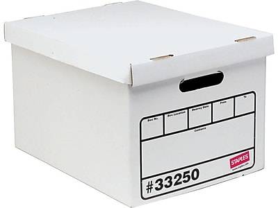 Staples Basic Duty Corrugated File Boxes ( letter-legal size/white)