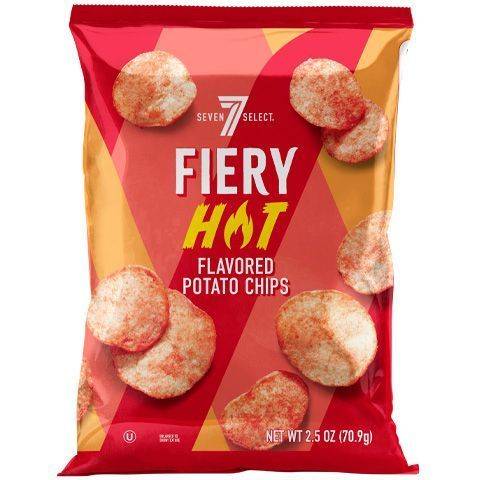 7 Select Fiery Hot Potato Chips 2.5oz