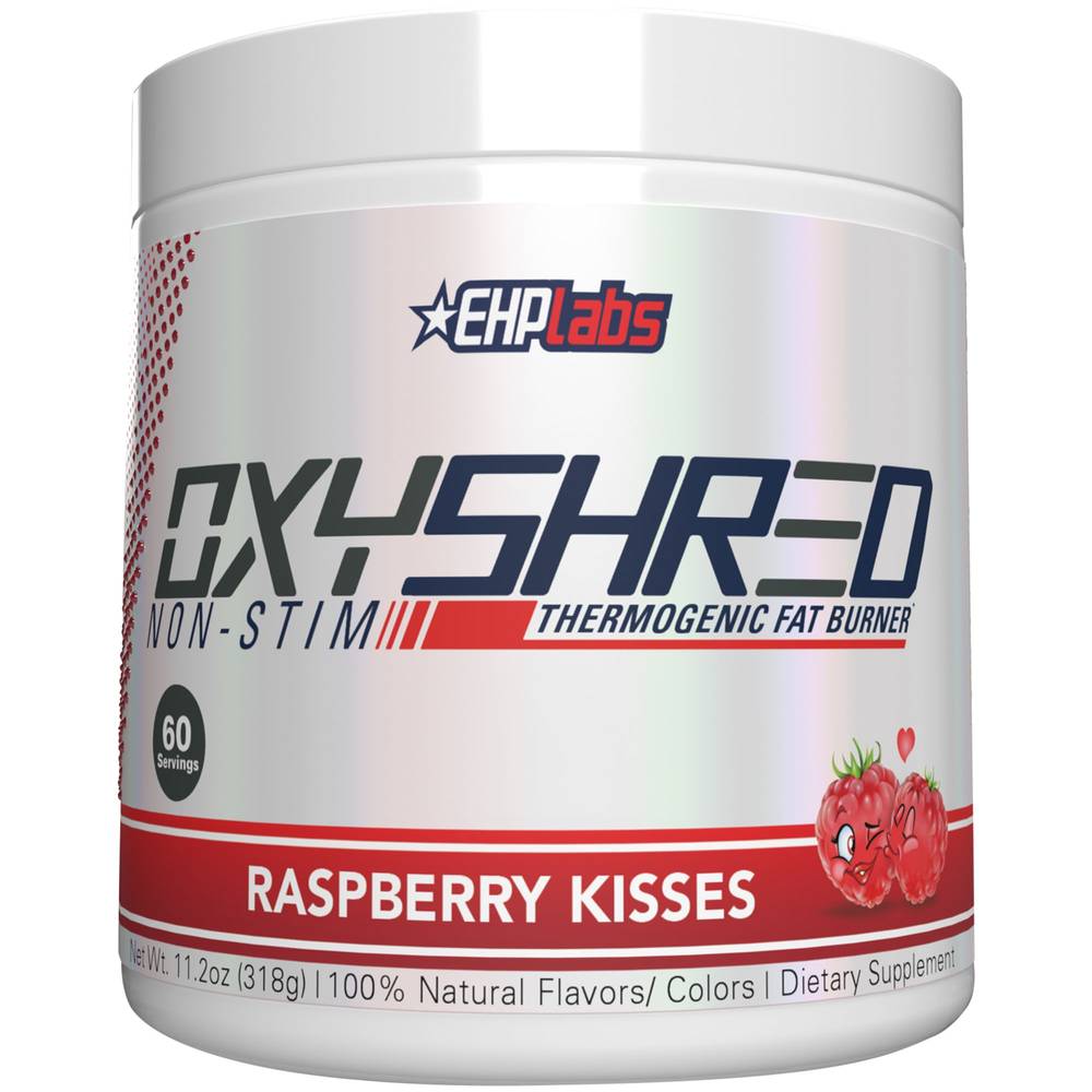 Oxyshred Non-Stim Thermogenic Fat Burner - Raspberry Kisses (11.2 Oz. / 60 Servings)