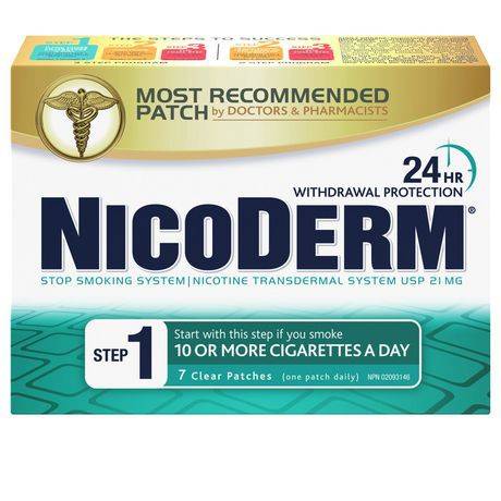 Nicoderm Clear Step 1 Patches, 21 Mg/Day (10 g)