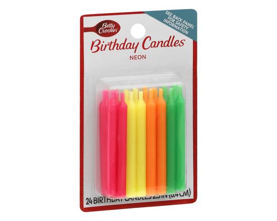 Betty Crocker · Neon Birthday Candles (24 ct)