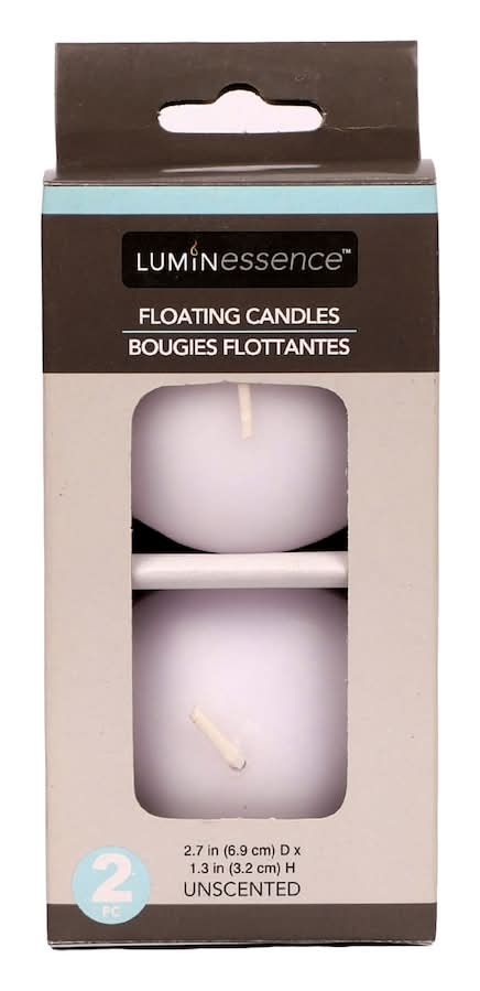 Luminessence Floating Candles, 2.7x1.3 in (2 ct)