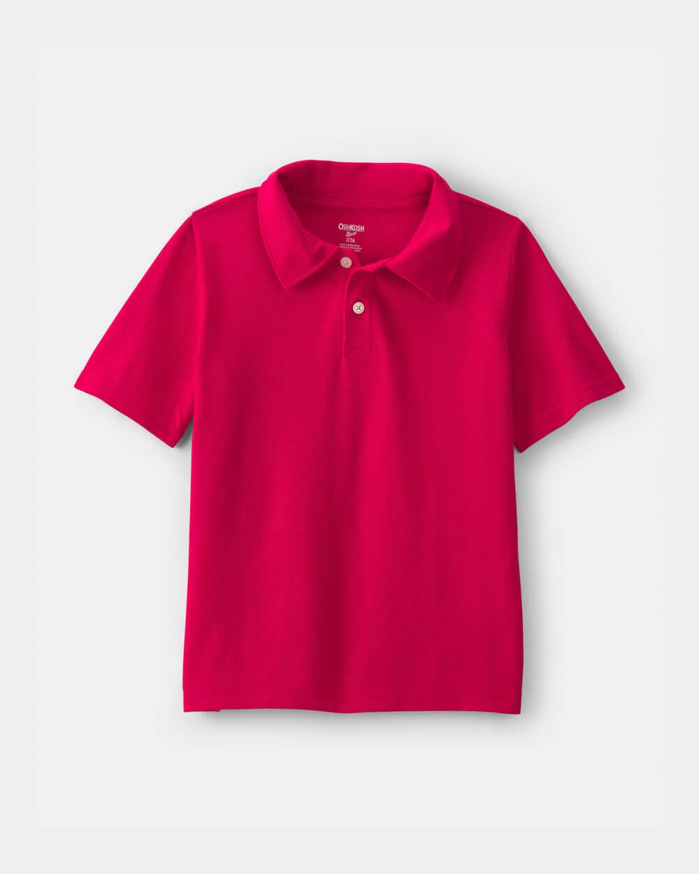 Boys Uniform Piqué Polo Shirt - Red - 5