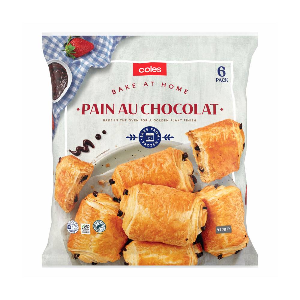 Coles  Chocolate Croissants