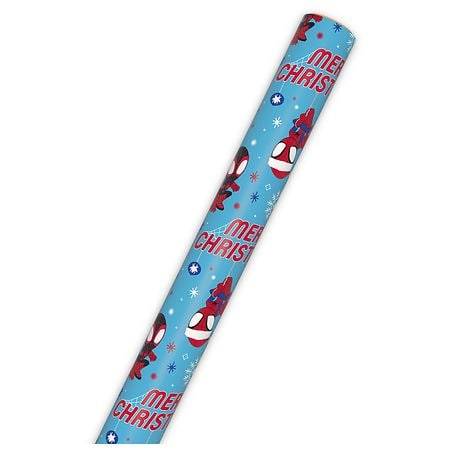 Hallmark Christmas Wrapping Paper Roll (Marvel Spider-Verse Friends on Blue) Jumbo - 1.0 ea