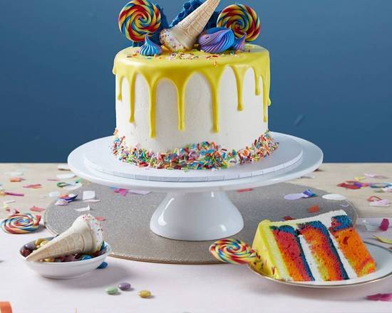 Rainbow Drip Cake