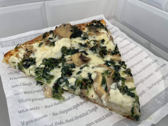 Pan Spinach and Mushroom Slice