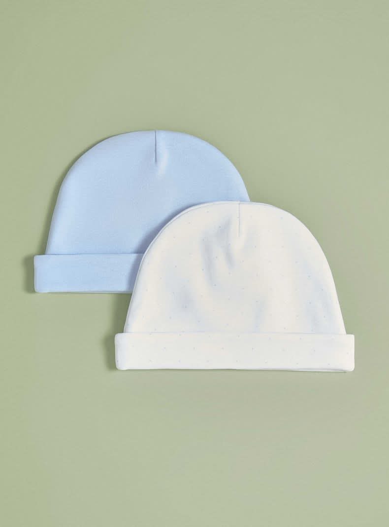 Tribu accesorio gorro bipack uno estampado y otro liso azul claro 9 tu