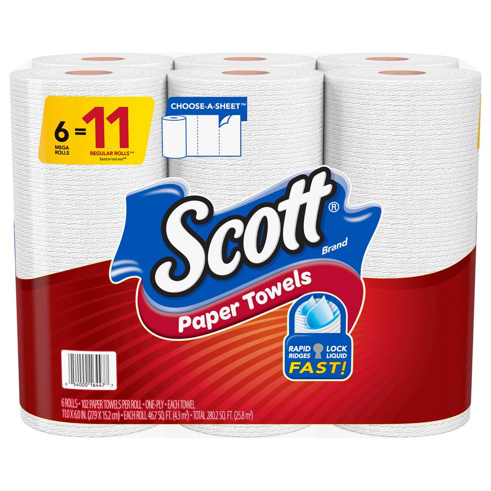 Scott Paper Towels (11" x 6")