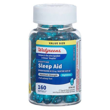 Walgreens Wal-Som Nighttime Sleep Aid Softgels (32 ct)