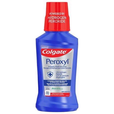 Colgate Peroxyl Mouth Sore Alcohol Free Oral Rinse (237 ml)