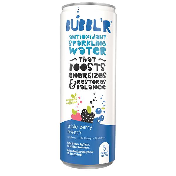 BUBBL'R Triple Berry Breez'r Sparkling Water 12oz