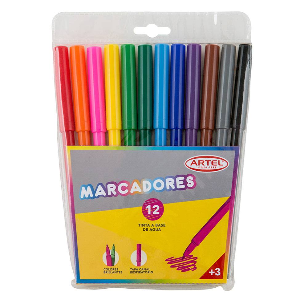 Artel marcadores de colores (envase, 12 un)