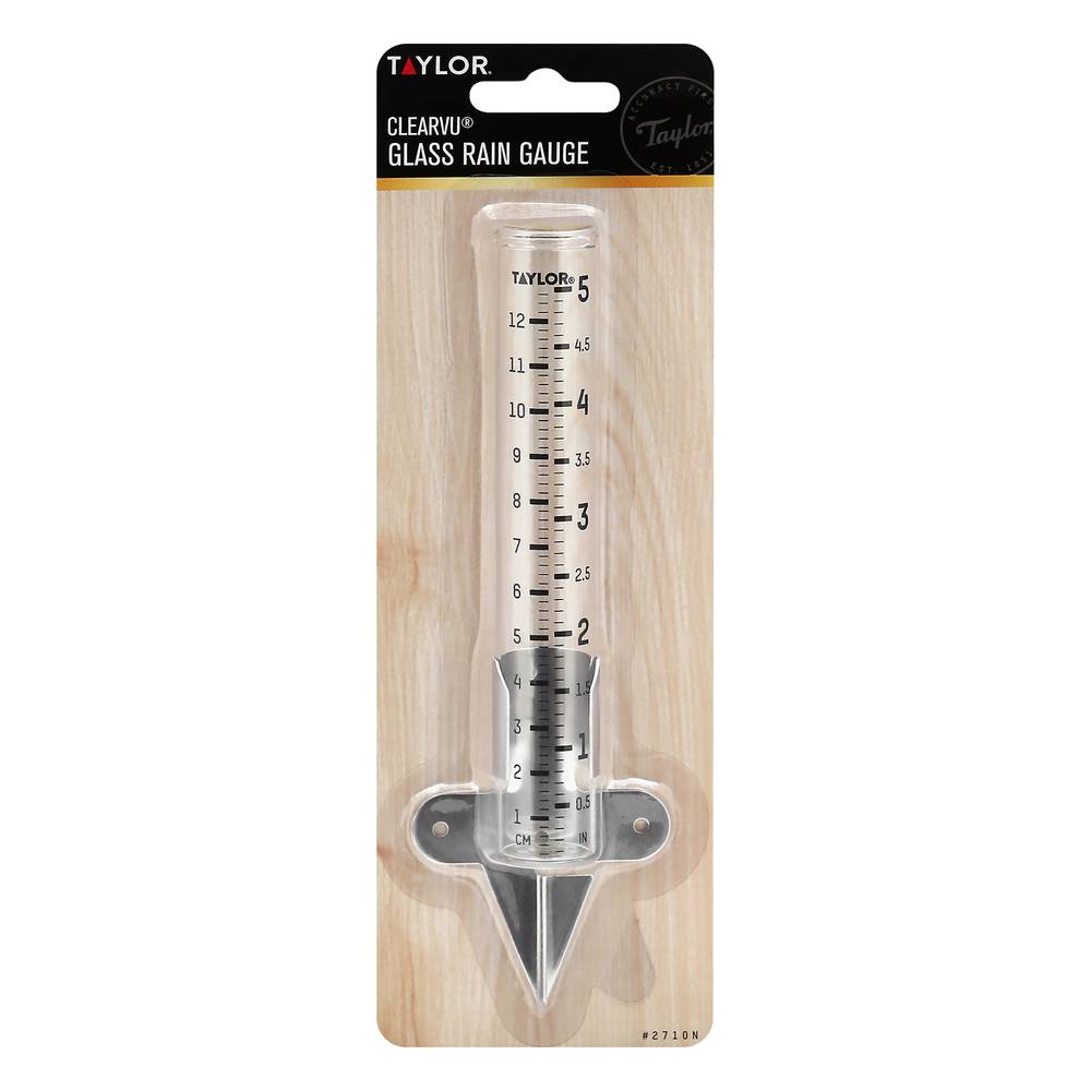 Taylor Clearvu Glass Rain Gauge