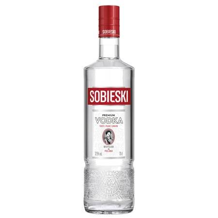 Vodka Premium 100% pur grain SOBIESKI - la bouteille de 70 cL