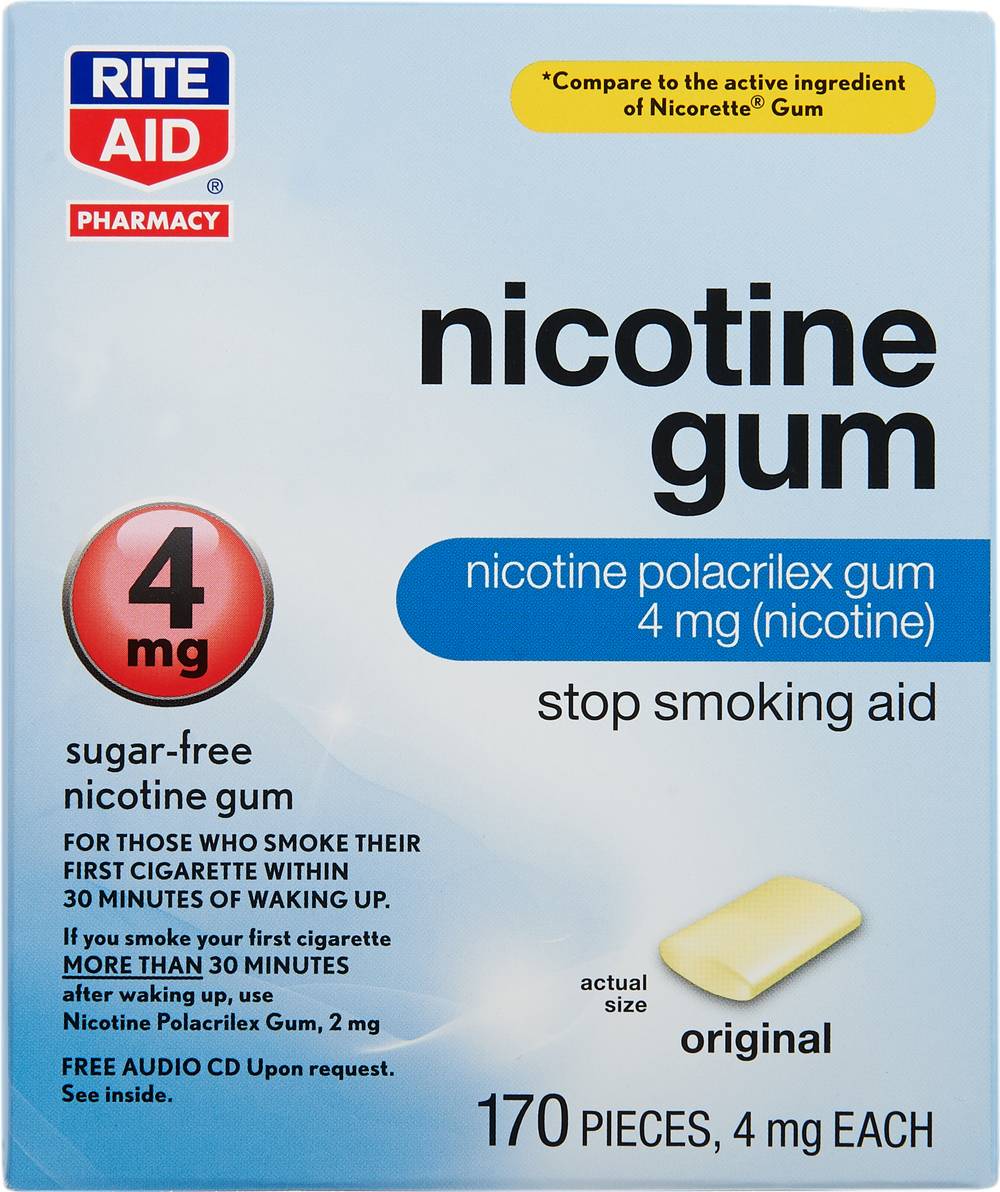 Rite Aid Nicotine Gum Original (170 ct)