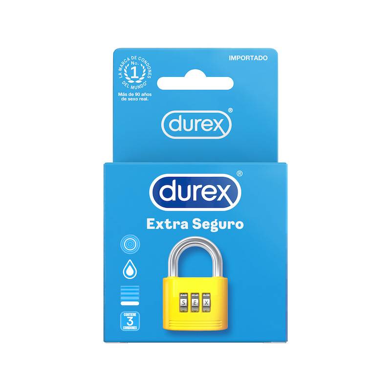 Durex preservativo extra seguro (3 un)