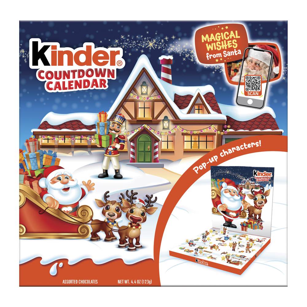 Kinder Countdown Calendar Assorted Chocolate Confections (4.3 oz, 24 ct)