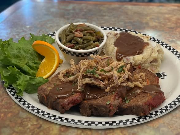 Homemade Crispy Onion Topped Meatloaf