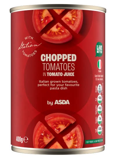 ASDA Chopped Tomatoes in Juice (400g)