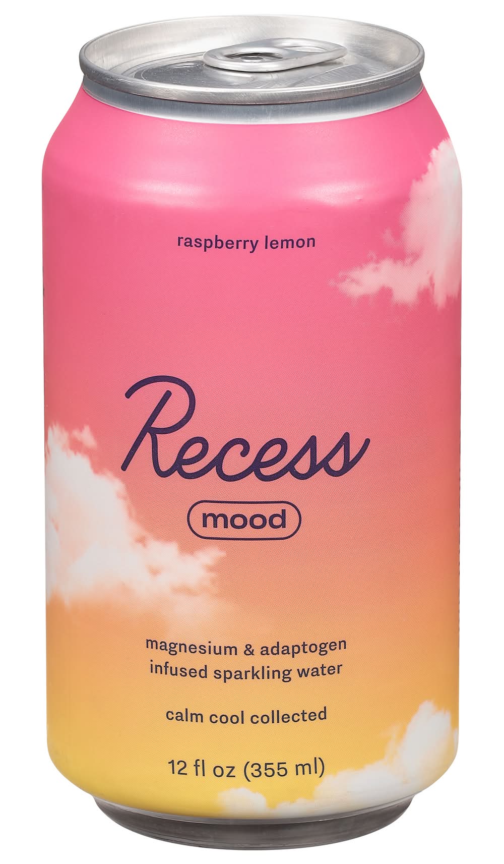 Recess Mood Infused Sparkling Water, Raspberry Lemon (12 fl oz)