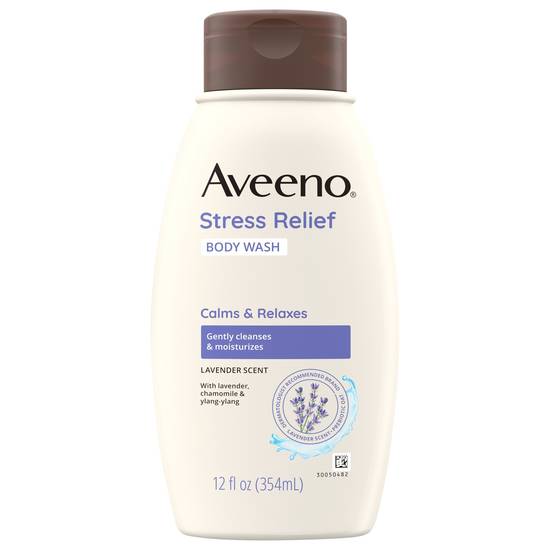 Aveeno Stress Relief Body Wash With Oat Lavender Scent