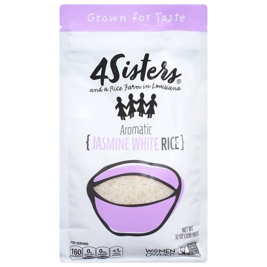 4Sisters Aromatic Jasmine Long Grain White Rice (32 oz)