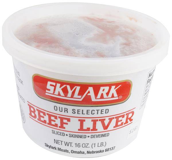 Skylark Sliced Beef Liver (16 oz)