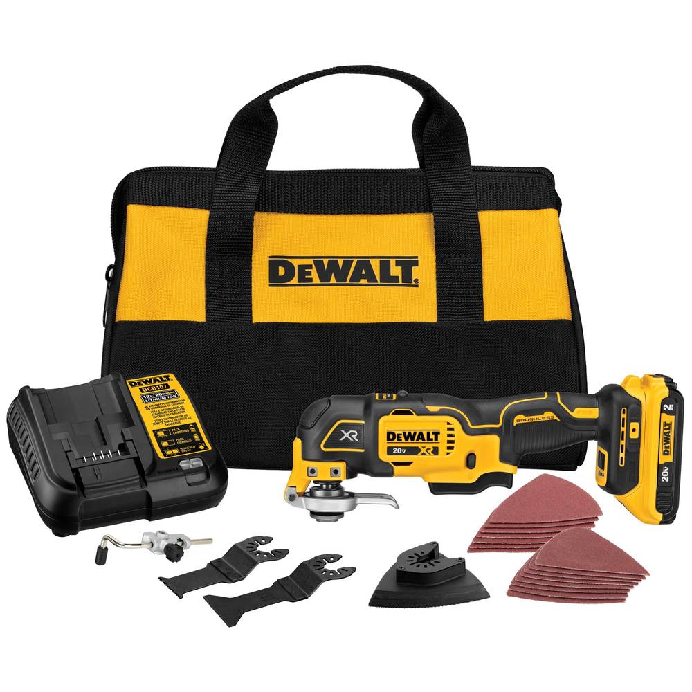 DEWALT XR 20-volt Max Cordless Brushless 3-speed 8-Piece Oscillating Multi-Tool Kit with Soft Case (1-Battery Included) | DCS356SD1