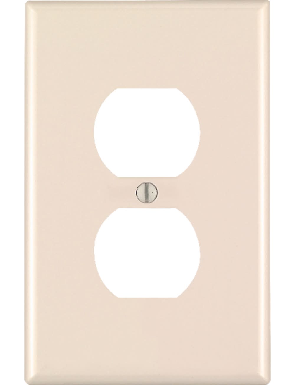 Leviton Almond 1 Gang Nylon Duplex Wall Plate 1 Pk