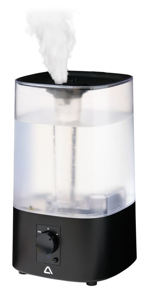 Ambiano Top Fill Humidifier, Black with Clear Tank