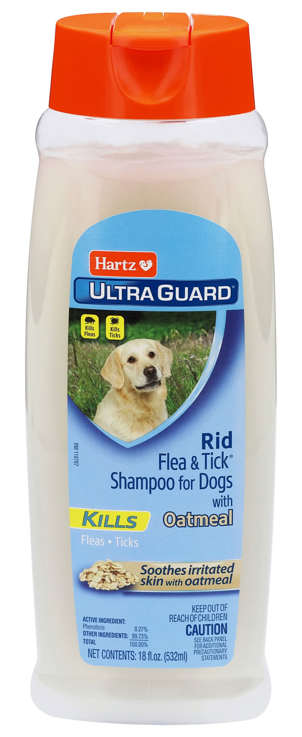 Hartz Rid Flea & Tick Oatmeal Shampoo For Dog (18 fl oz)