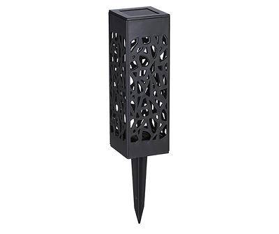 Black Cut-Out Geometric 8-Piece Solar Pathway Light Set