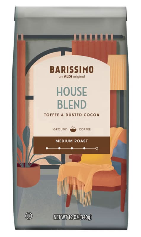 Barissimo House Blend Medium Roast 100% Arabica Ground Coffee (12 oz)
