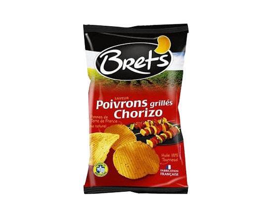 Chips ondulé Saveur Poivrons grillés Chorizo BRETS - Sachet de 125g