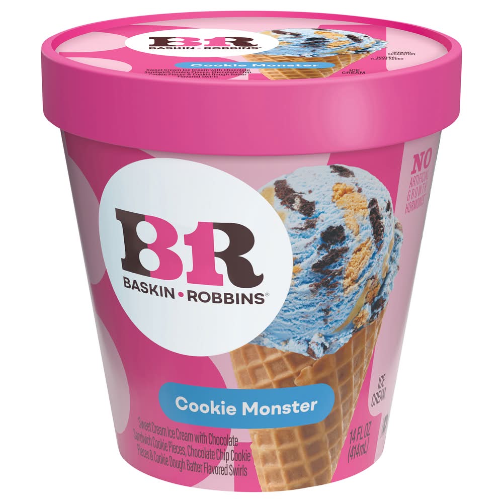 Baskin-Robbins Ice Cream, Cookie Monster (14 fl oz)