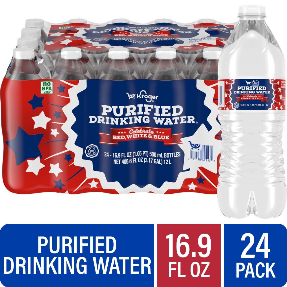 Kroger Purified Drinking Water (24 x 16.9 fl oz)