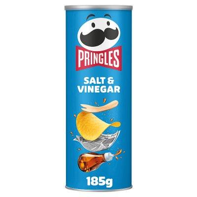 Pringles Salt & Vinegar Sharing Crisps (185g)