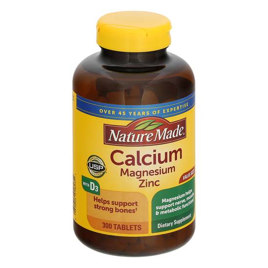 Nature Made Calcium Magnesium Zinc Tablets ( 300 ct)