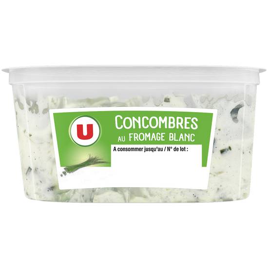 Salade de concombre, fromage frais et ciboulette  300g