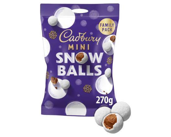 Cadbury Mini Snow Balls Milk Chocolates in a Crisp Sugar Shell 270g