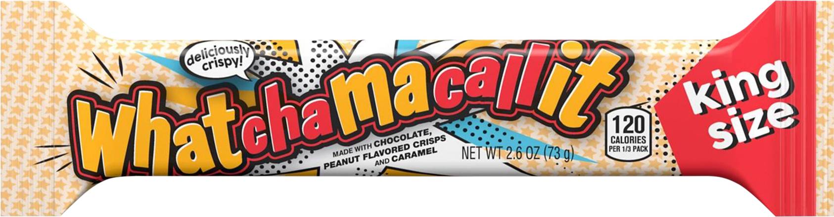 Whatchamacallit King Size Candy Bar (chocolate-peanut crisps-caramel)