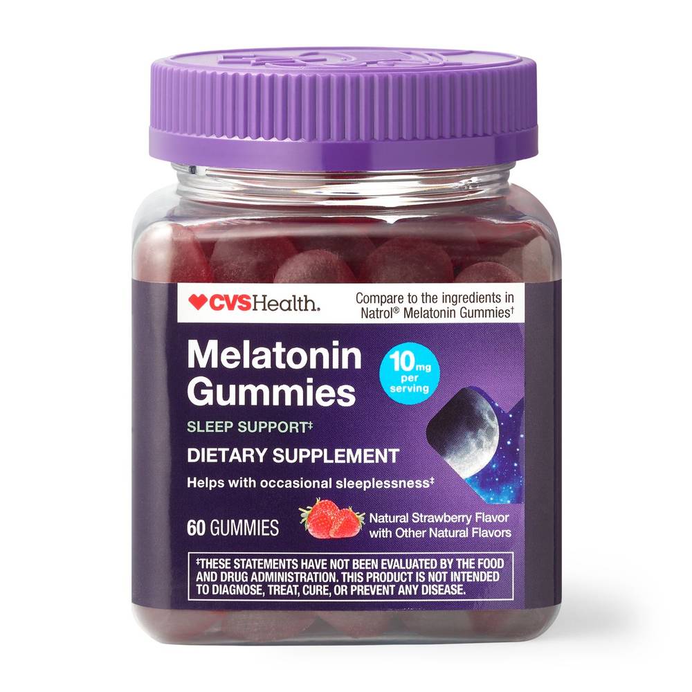 Cvs Health Melatonin Gummies (60 ct) (natural strawberry)