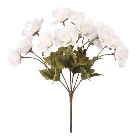 13" White Rose Bush By Ashland