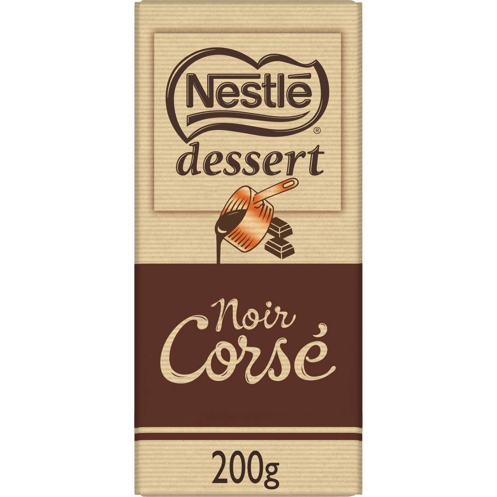 Nestlé - Chocolat noir corsé à patisser (200g)